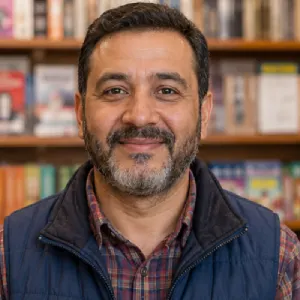 Portrait de Karim B., gérant d'un commerce de proximité dans le Vaucluse